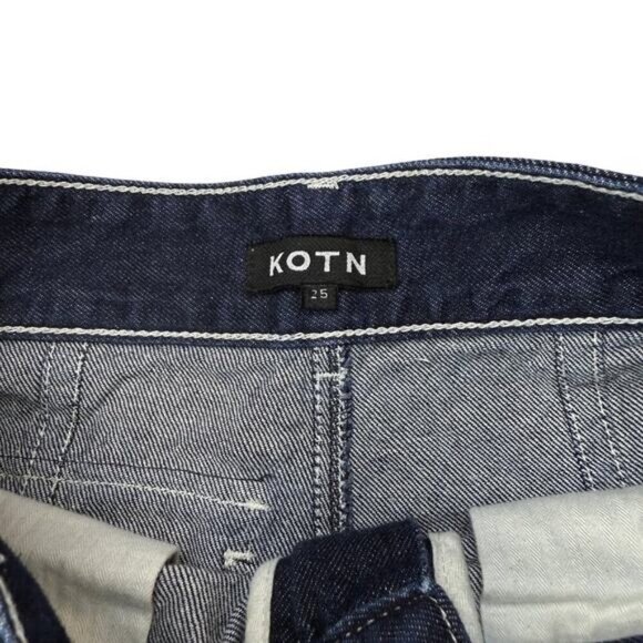 KOTN Men’s Manzala Relaxed Straight Leg Jean Pant Sz 25 Mid Wash - Picture 7 of 9